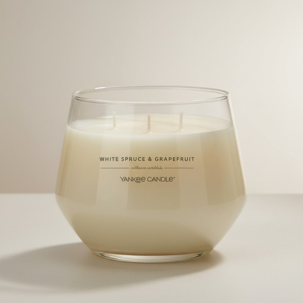 Yankee Candle‎ White Spruce & Grapefruit Large Jar - Scented Candle - NWT